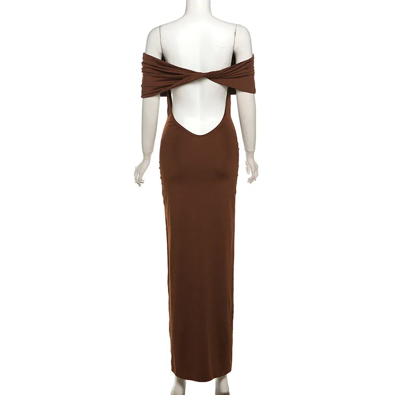 DELILA OFF-SHOULDER MAXI DRESS