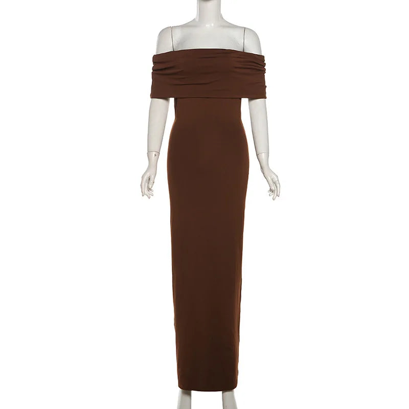 DELILA OFF-SHOULDER MAXI DRESS